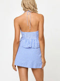 April Top in Morning Gingham