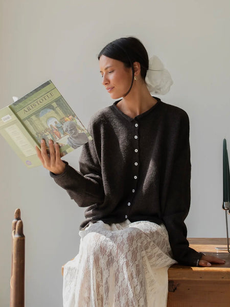 Holiday Whobie Whatty Sweater in Cream