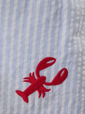 Lobster Love Button Up in Blue