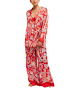 Dreamy Days Pajama Set in Flame Red Combo