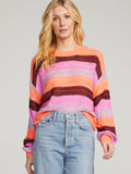 Jed Stripe Sweater in Creamsicle Mix