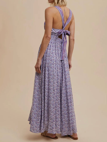 On The Border Maxi in Dusty Indigo