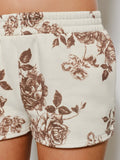 Fancy A Floral Shorts in Cream