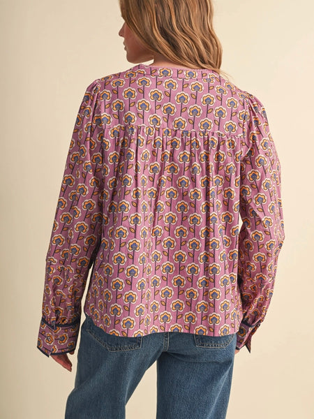 Such A Steph Blouse in Orchid Floral