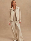 Lori Reversible Gilet in Ash Taupe & Birch