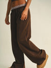On The Double Layered Sweat Pant in Chocolate