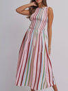 Under The Big Top Maxi Dress in Multi Stripe