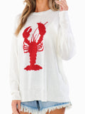 Woodsy Sweater in Lobster Knit