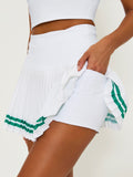 Gloria Skirt in Courtside White