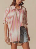 Down The Line Top in Pink Combo