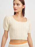 Jodi Sweater Top in Ivory