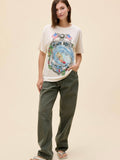 Beach Boys Surf Patrol Boyfriend Tee in Dirty White
