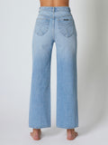 Heidi Ankle Jean in Distressed Light Stone Wash