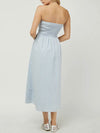 Sandy Strapless Dress in Sky