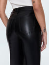 Cassie Faux Leather Pant in Onyx