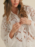 Evening Eyelet Shirt in White