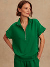 Ritchie Short Sleeve Sweat in Verdant Green