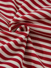 Back Story Stripe Tee in Red