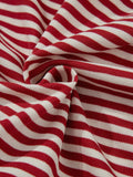 Back Story Stripe Tee in Red