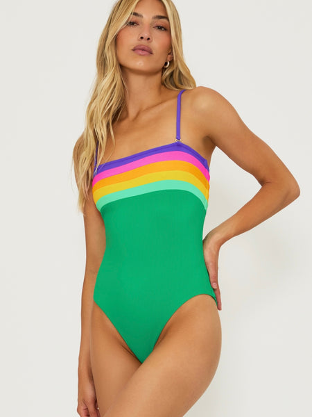 Jessa One Piece in Technicolor Colorblock