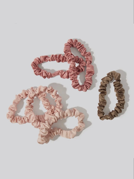 Holiday Ultra Petite Scrunchies 6pc Set in Terracotta