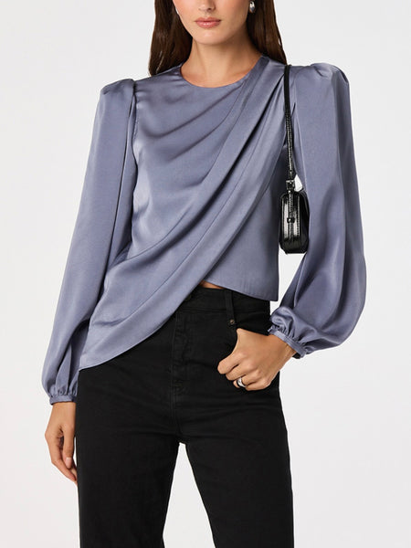 Beatrice Top in Slate Blue