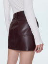 Abi Mini Skirt in Cabernet