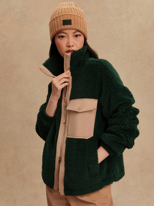 Lowell Sherpa Jacket in Pine Grove