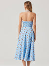 Janie Top in Blue Rust Polkdot