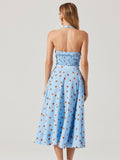 Janie Top in Blue Rust Polkdot