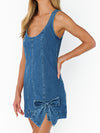 Bridgeport Bow Dress in Blue Jean Baby