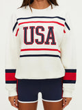 Devyn Oversized Sweatshirt in Firework Colorblock