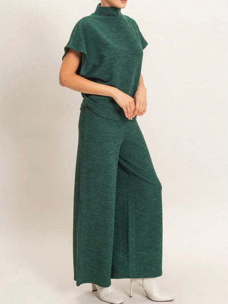 Knit With It Set in Dark Green