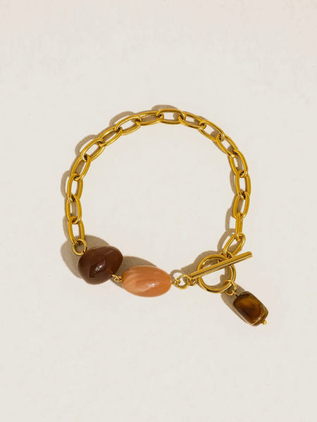 Kenlie Agate Charm Bracelet