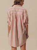 Down The Line Top in Pink Combo