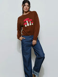 The Shroom Sweater in Brown