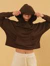 Travel 'Fit Sweatshirt in Chocolate Brown