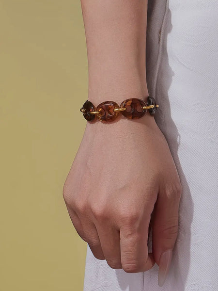 Acacia Chunky Resin Link Bracelet