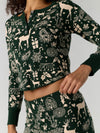 Soft Season Sweater Set in Green Combo