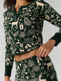Soft Season Sweater Set in Green Combo