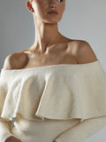 Dust Your Shoulders Off Knit in Cream