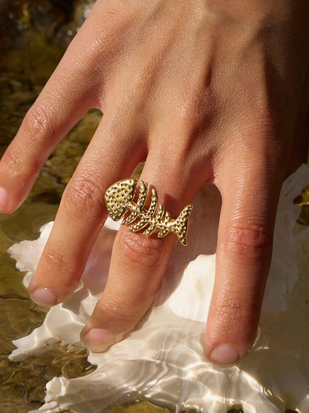Neroli Fish Bone Ring
