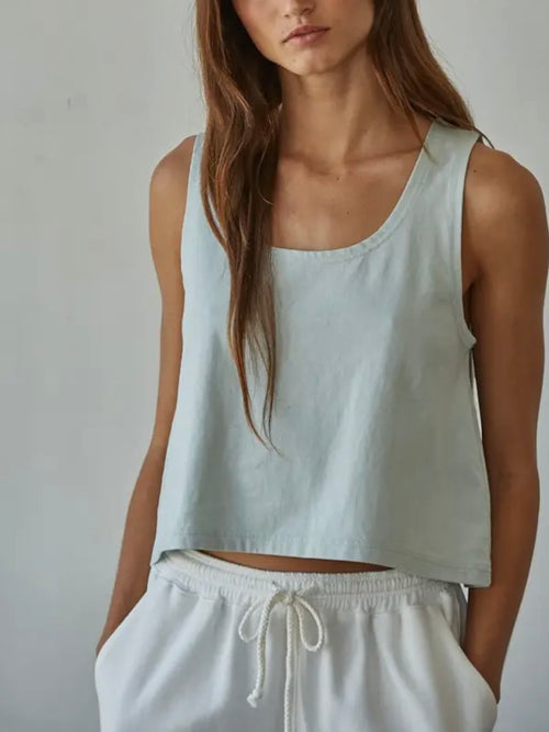 Single Scoop Tank in Sage