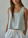 Single Scoop Tank in Sage