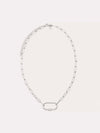 Carabiner Necklace Chain in Silver
