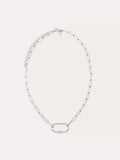Carabiner Necklace Chain in Silver