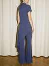 Easy Does It Draped Set in Blue