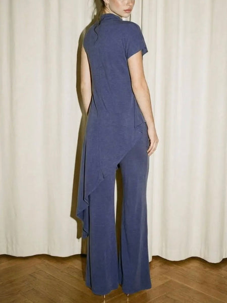 Easy Does It Draped Set in Blue