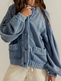 Cute In This Cardi in Dusty Blue