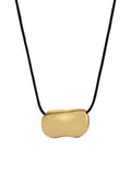 Pebble Necklace in Gold & Black